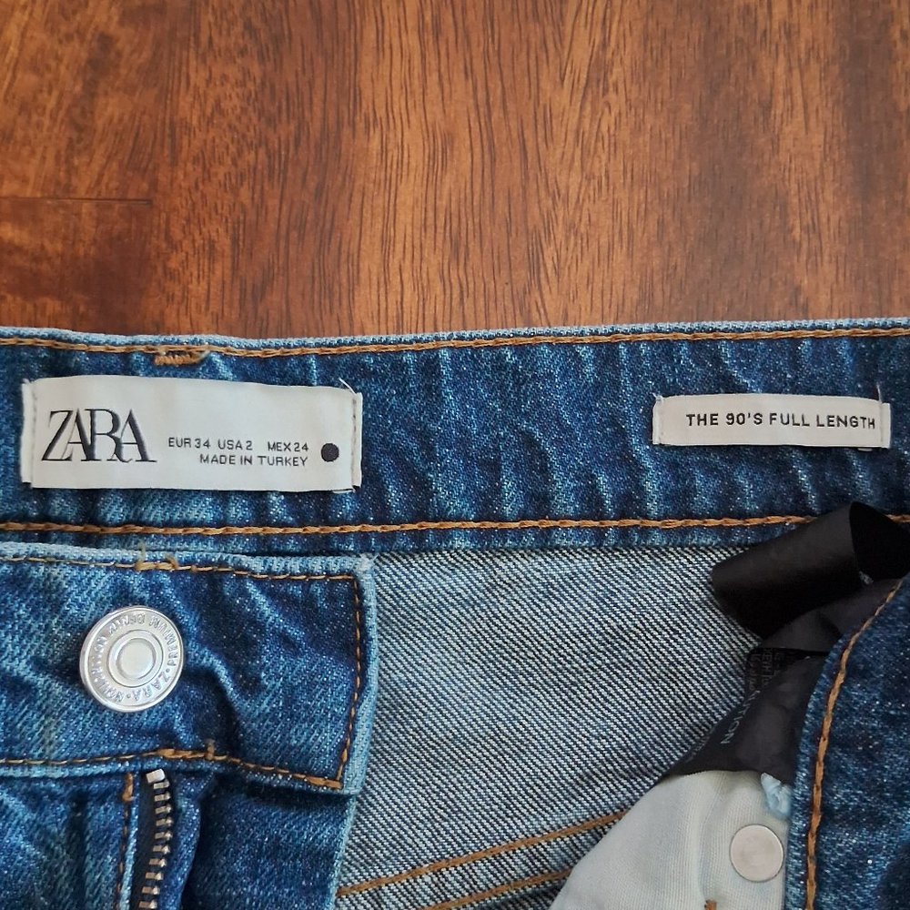 ZARA Vintage The 90's Full Length Jeans 2 - Picture 9 of 14